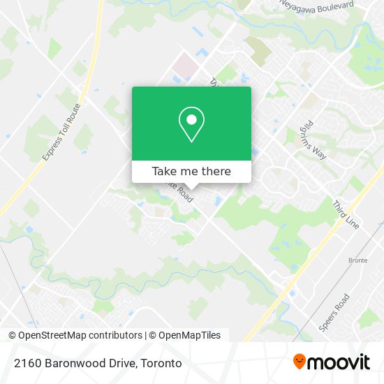 2160 Baronwood Drive map