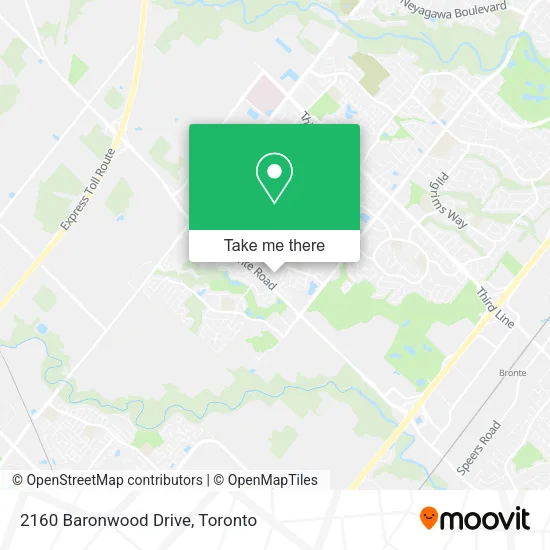 2160 Baronwood Drive map
