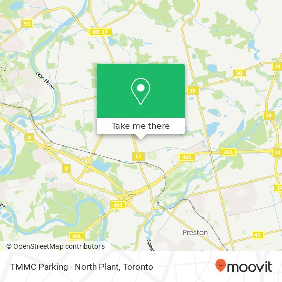 TMMC Parking - North Plant map