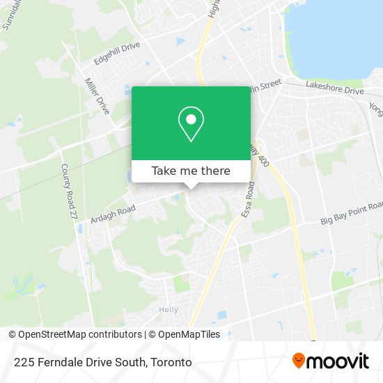 225 Ferndale Drive South map