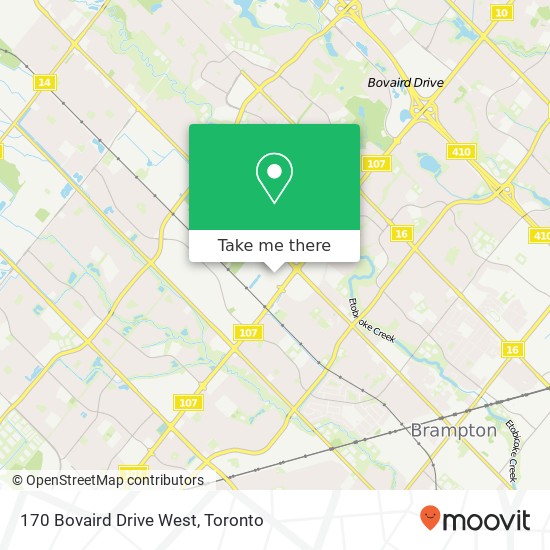 170 Bovaird Drive West map