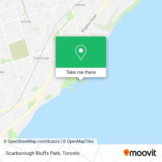 Scarborough Bluffs Park map