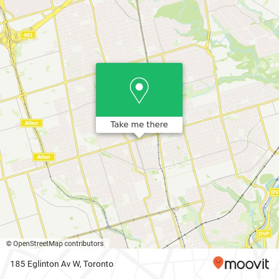 185 Eglinton Av W map