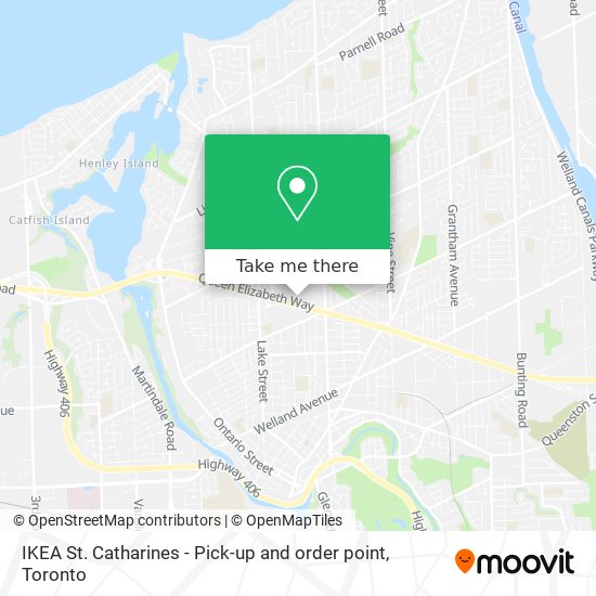 IKEA St. Catharines - Pick-up and order point map