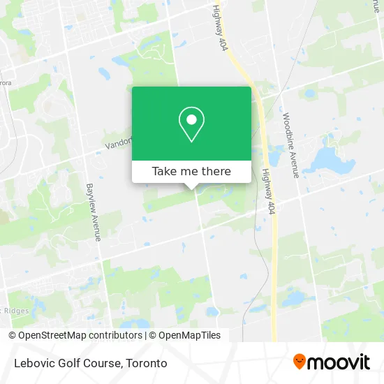 Lebovic Golf Course map