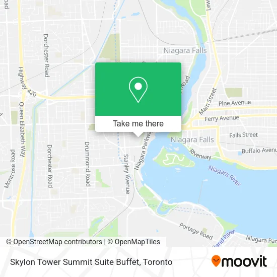 Skylon Tower Summit Suite Buffet map