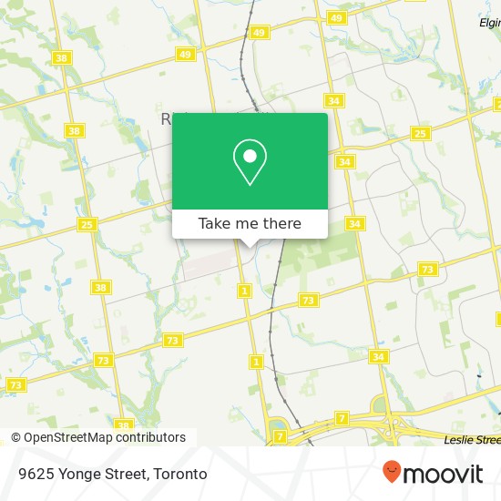 9625 Yonge Street plan