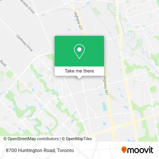 8700 Huntington Road map