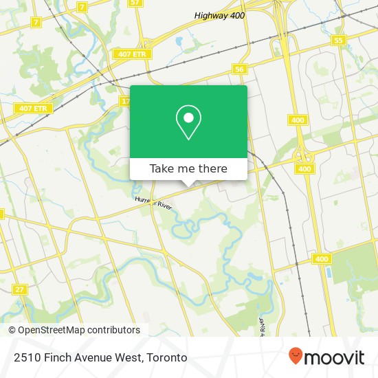 2510 Finch Avenue West map