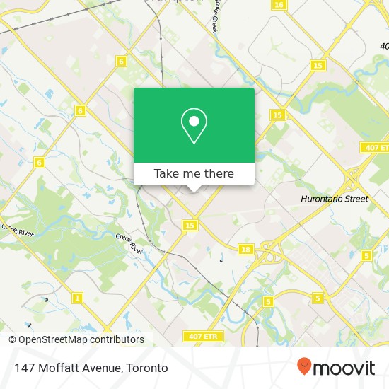 147 Moffatt Avenue map