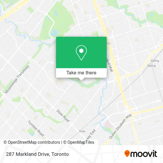 287 Markland Drive map