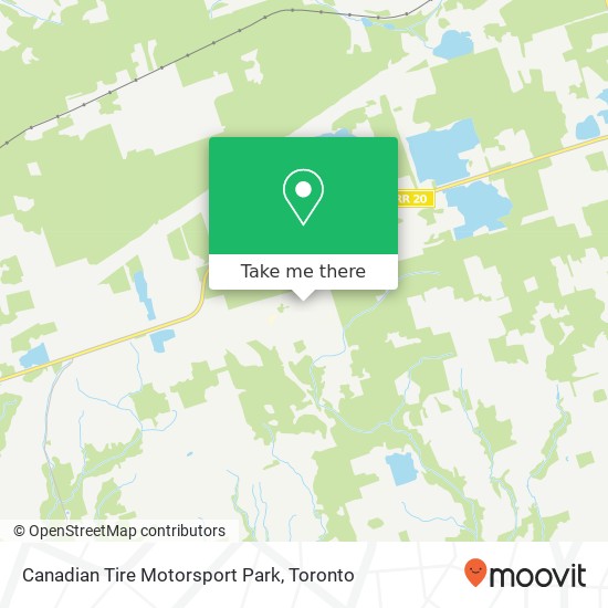 How to get to Canadian Tire Motorsport Park in Clarington by Bus?