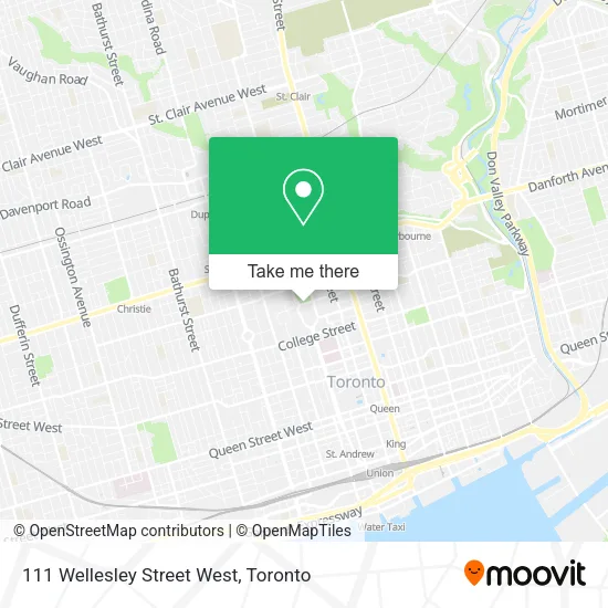 111 Wellesley Street West map