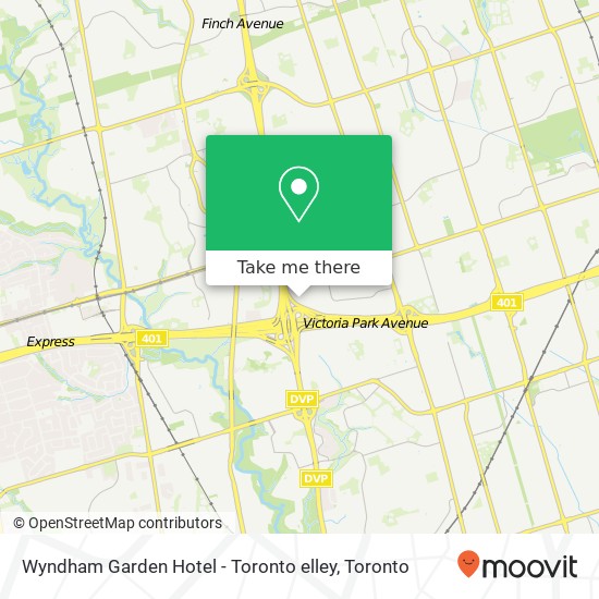 Wyndham Garden Hotel - Toronto elley map