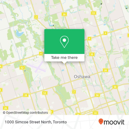 1000 Simcoe Street North map