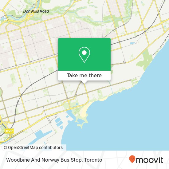 Woodbine And Norway Bus Stop plan