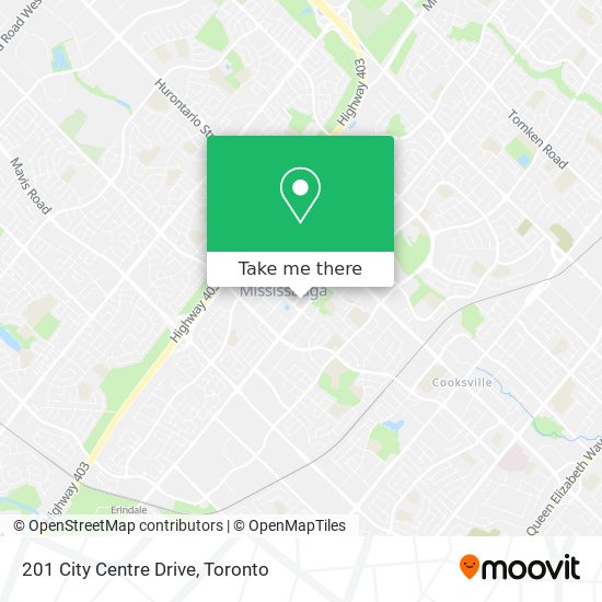 201 City Centre Drive map