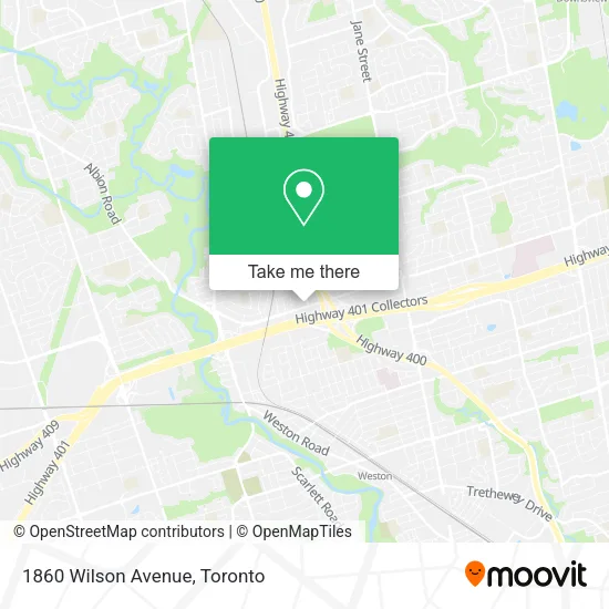 1860 Wilson Avenue map