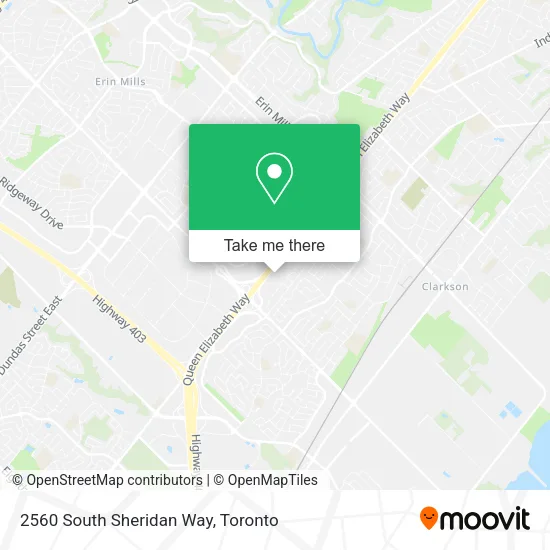 2560 South Sheridan Way map