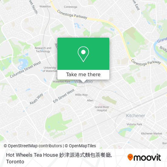Hot Wheels Tea House 妙津源港式麵包茶餐廳 map