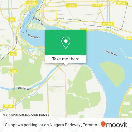 Chippawa parking lot on Niagara Parkway. plan