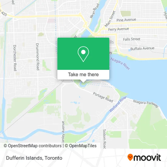 Dufferin Islands map