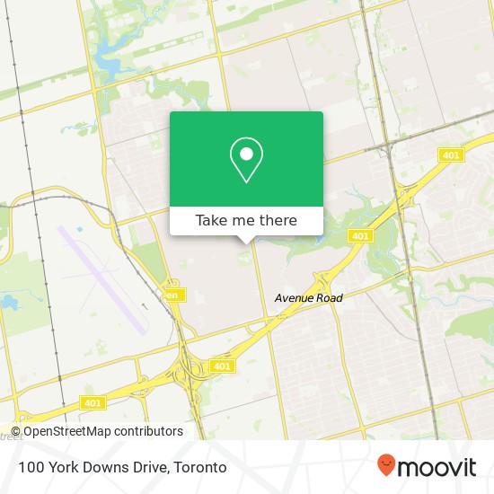 100 York Downs Drive map