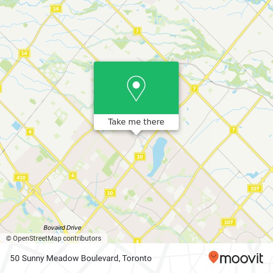 50 Sunny Meadow Boulevard map
