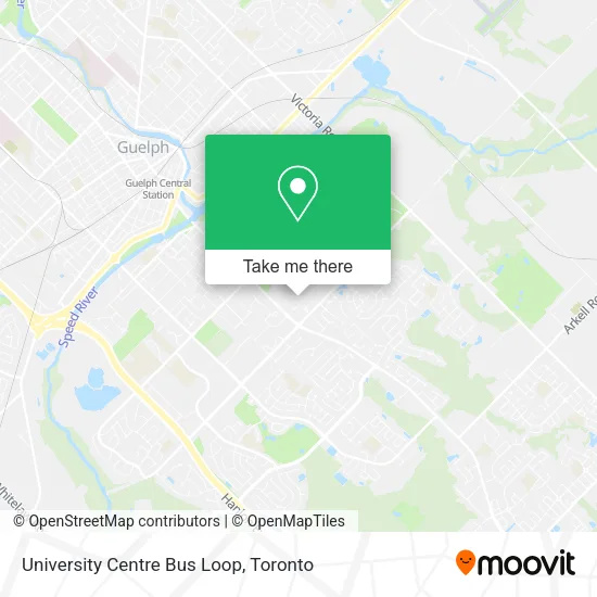 University Centre Bus Loop map