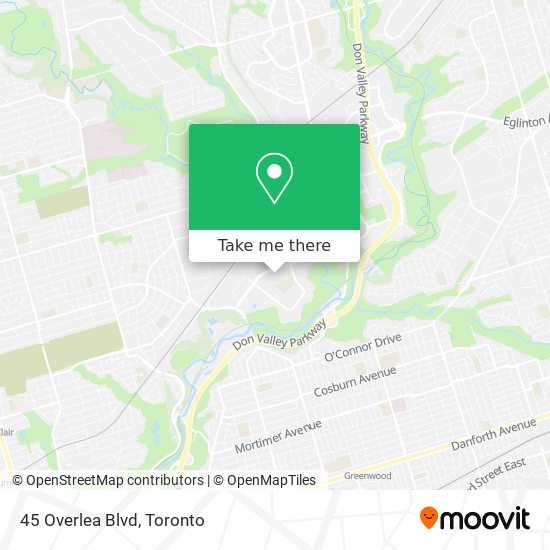 How To Get To 45 Overlea Blvd In Toronto By Bus Subway Or Streetcar