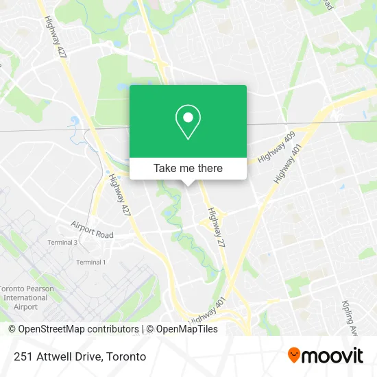 251 Attwell Drive map