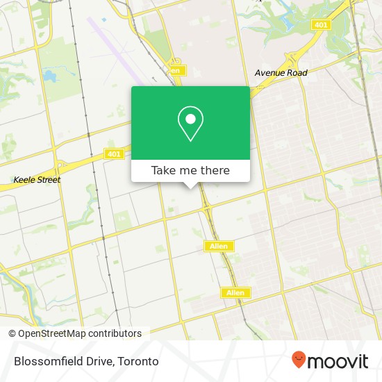 Blossomfield Drive map