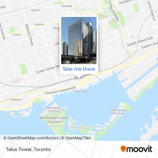 Telus Tower map