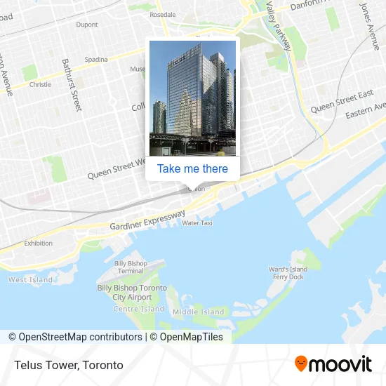 Telus Tower map