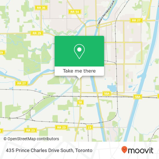 435 Prince Charles Drive South map