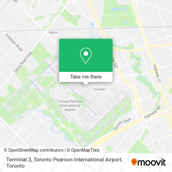Terminal 3, Toronto Pearson International Airport map