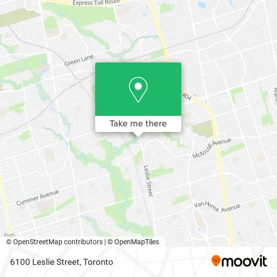 6100 Leslie Street map