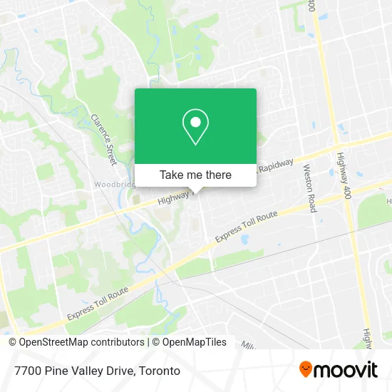 7700 Pine Valley Drive map