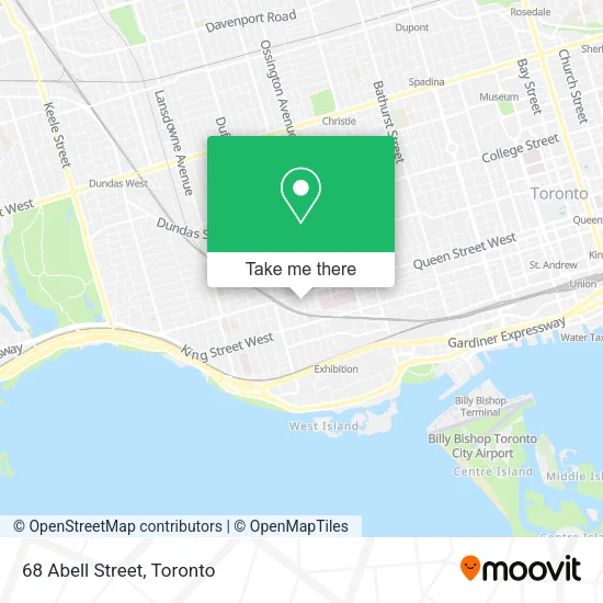 68 Abell Street map