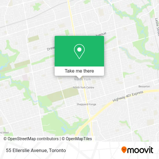 55 Ellerslie Avenue map