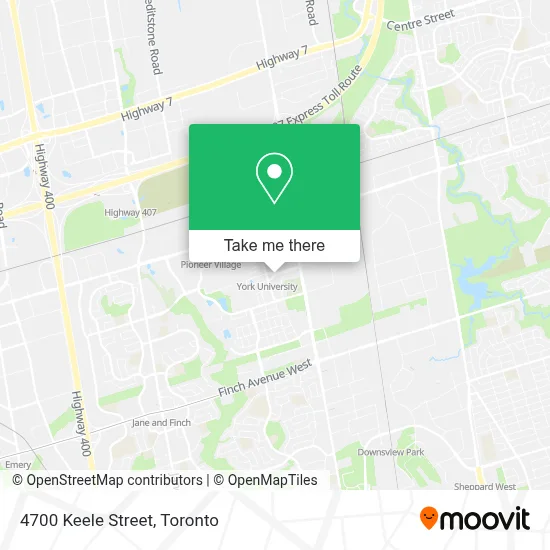 4700 Keele Street map
