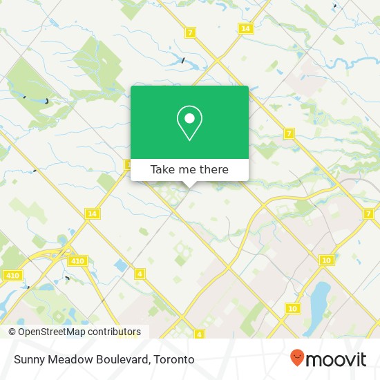 Sunny Meadow Boulevard map