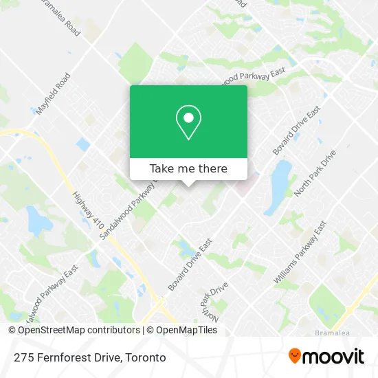 275 Fernforest Drive map