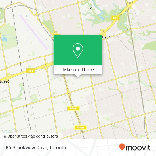85 Brookview Drive map