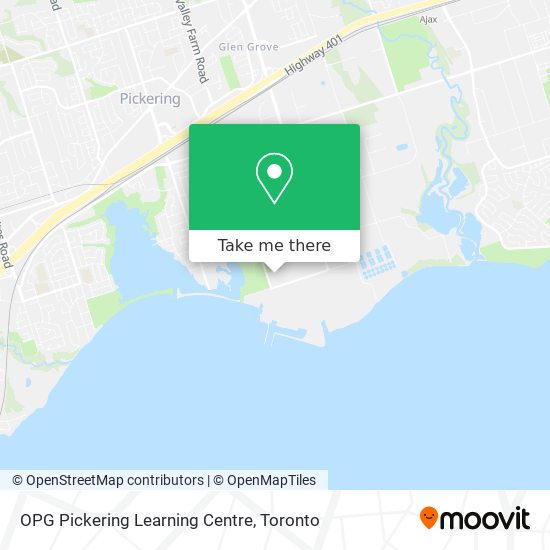 OPG Pickering Learning Centre map