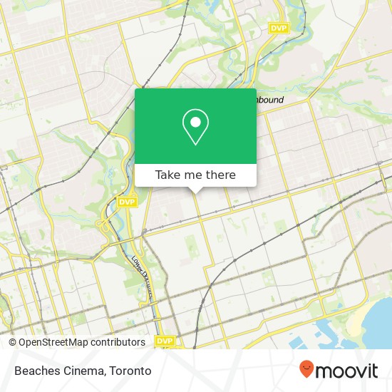 Beaches Cinema map