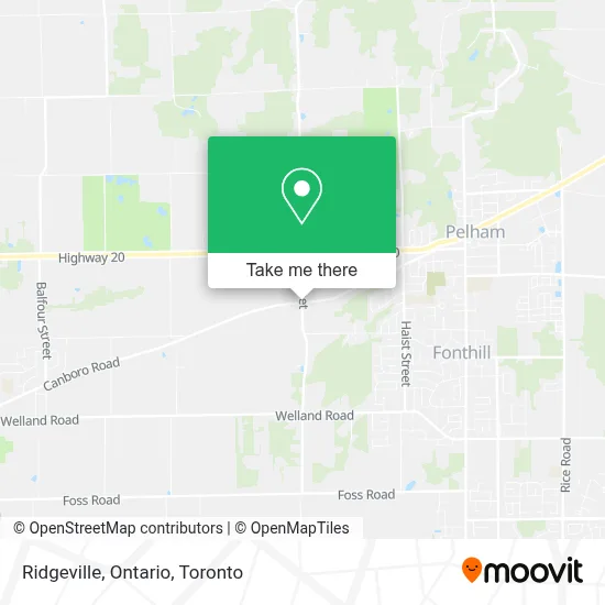 Ridgeville, Ontario map
