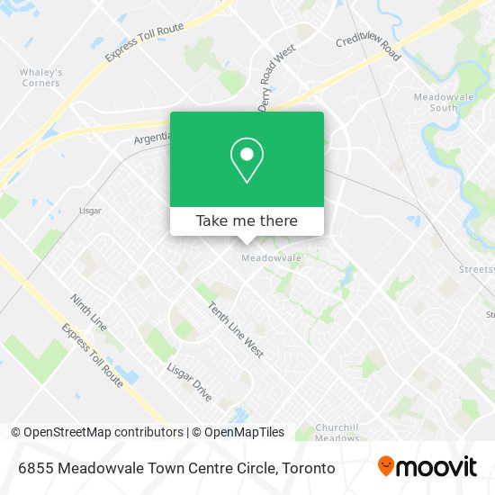 6855 Meadowvale Town Centre Circle map