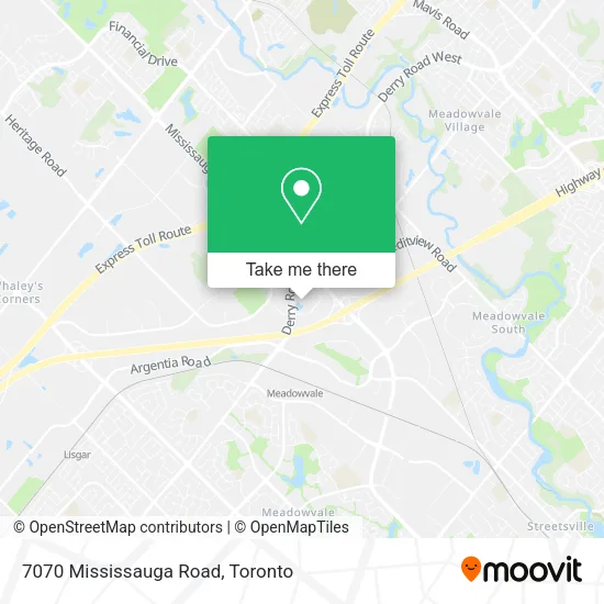 7070 Mississauga Road map
