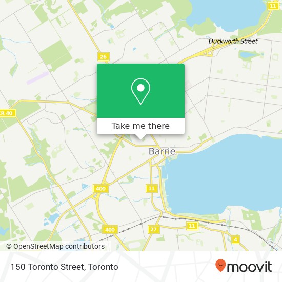 150 Toronto Street map